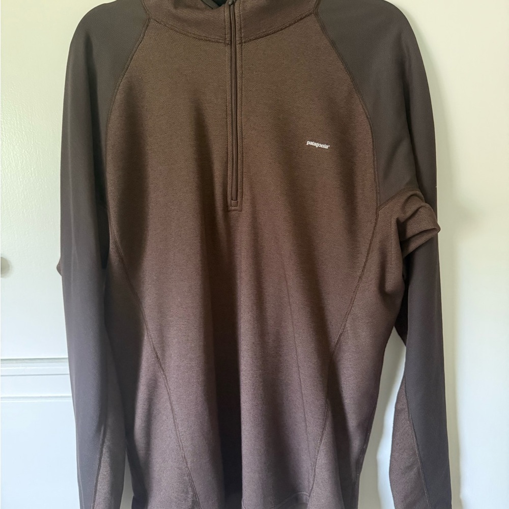 Patagonia Brown Zip Up Sweater